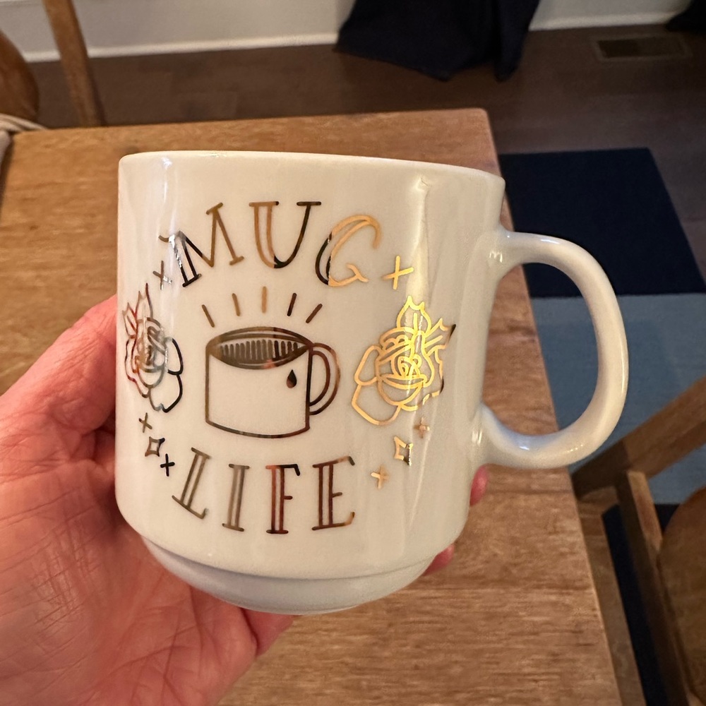 Easy Tiger Gold Foil Mug Life Stackable Mug